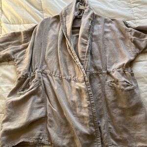 Free People Beige Robe Jacket